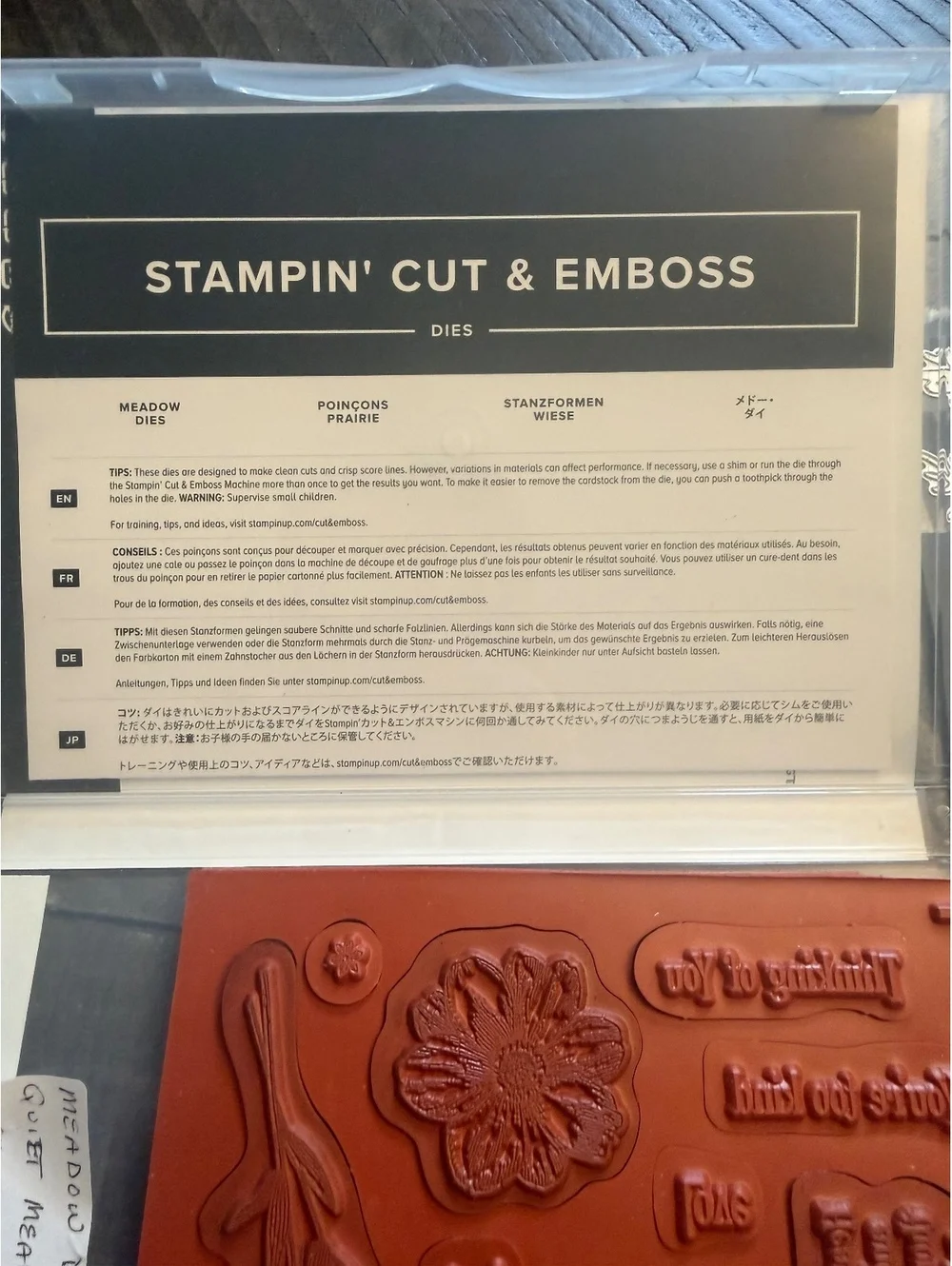Stampin’ Up Quiet Meadow stamp set with Meadow Dies